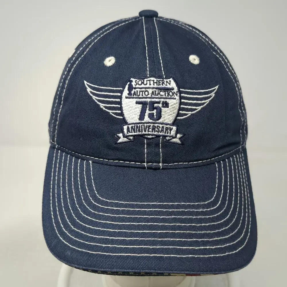 Outdoor Cap Blue One Size Baseball Cap Southern Auto Auction 75 Anniversary Hat